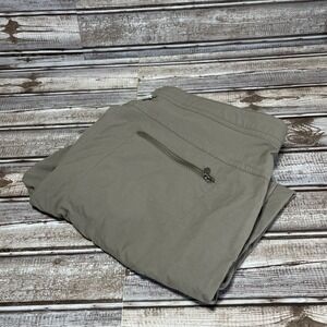 LL Bean Cropped Khaki Outdoor Pants  Zipper Pockets Lightweight Size‎ 8